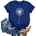 thumbnail image 2 of 2025 T-Shirts Décontractés à Manches Longues pour Femmes, Col Rond, Blouse Ample, 2 of 4