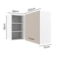 thumbnail image 2 of Gabinete Superior de Esquina Cocina Madesa Agata BC, 2 of 5