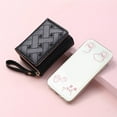 thumbnail image 5 of TureClos Women Trifold Wallet Cute Luxury Female Multi-slots Wallets Portable Leather Coin Change Money Purse Gifts Card Holder Black, 5 of 8