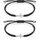 thumbnail image 1 of ShiYe toys store Piezas Pulsera de Cruz de la Amistad Pulsera Trenzada de Cuerda Negra Pulsera de Cruz Ajustable Pulseras de Pareja a Juego Hechas a Mano para Mujeres Hombres Hermano Kabbalah Strand P, 1 of 5