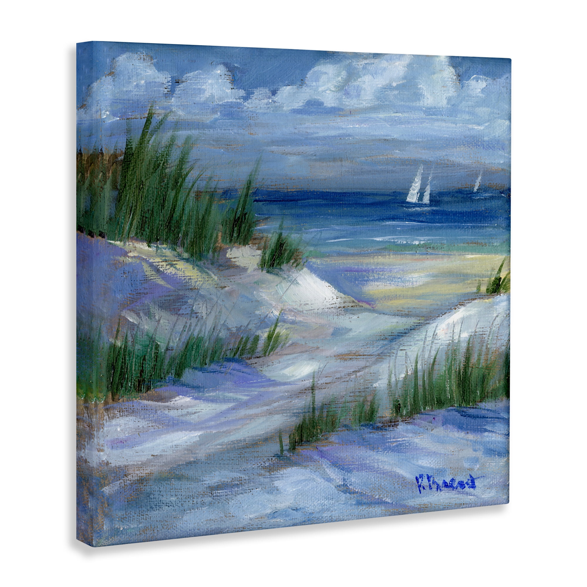Stupell Industries Crooked Island Dunes & Sailboats Canvas Wall Art, design by Paul Brent