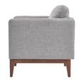 thumbnail image 5 of Weston Home Riley Linen Upholstered Accent Chair with Wood Legs, Grey, 5 of 5