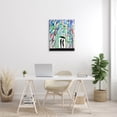 thumbnail image 2 of Vivid Couple Urban Drip Rainfall Abstract Graphic Art Gallery Wrapped Canvas Print Wall Art, 2 of 7