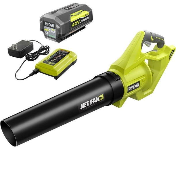 Ryobi RY40460 110 MPH 500 CFM 40Volt LithiumIon Cordless Variable