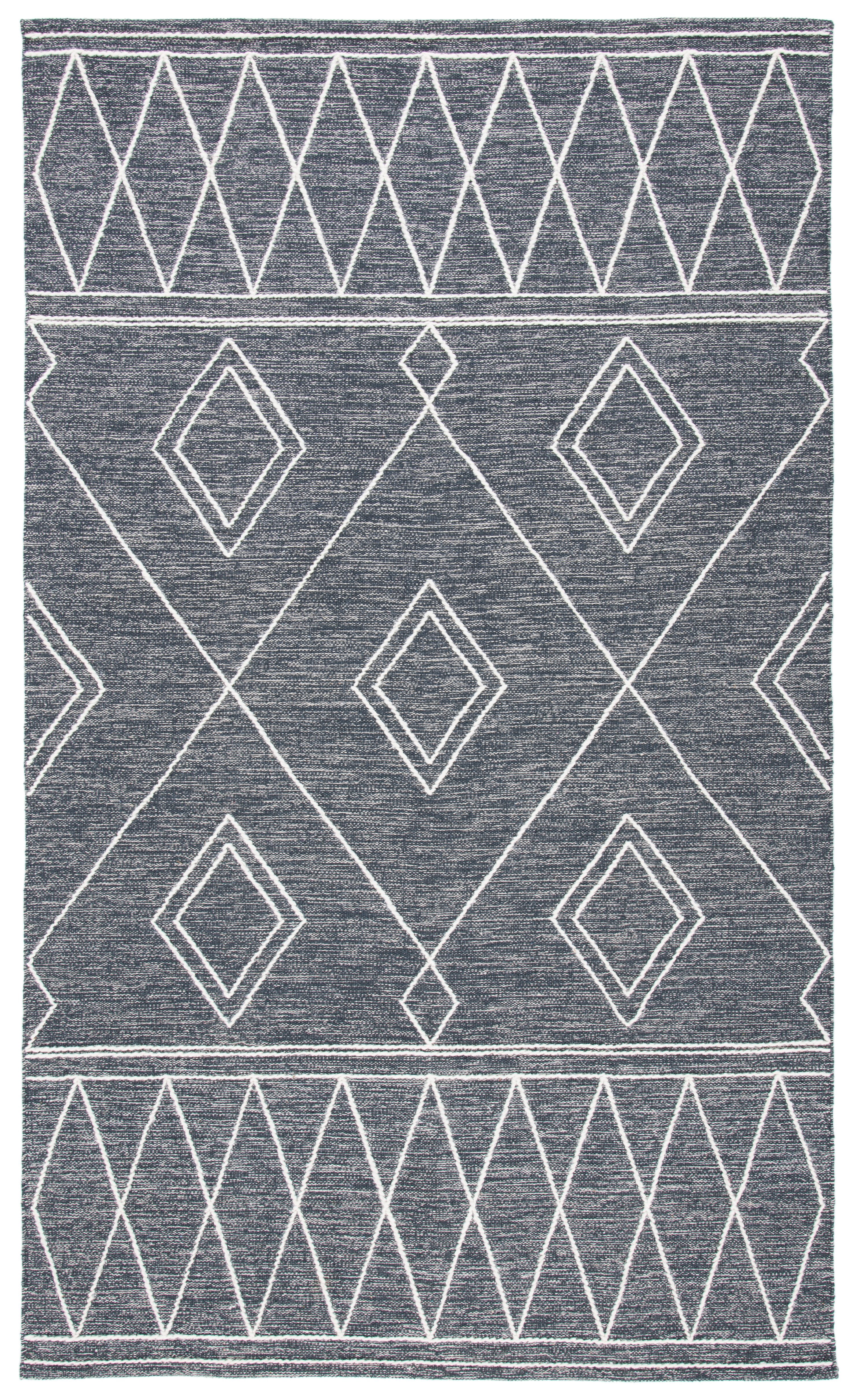 Safavieh Kilim Chloe Tribal Area Rug, Charcoal/Ivory, 5' x 8'