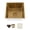 Gold, variant on Strictly Sinks Undermount Bar Prep Sink – 18 Inch 16 Gauge Embossed Wave Texture Silver Wet Bar Prep Kitchen Sink with Bottom Grid and 1 Square Strainer Drain