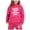 Hot Pink, variant on Tiijoy Toddler Girls' Hoodie Set Letter Print Hoodie and Joggers Sweatsuits, Sizes 2-3