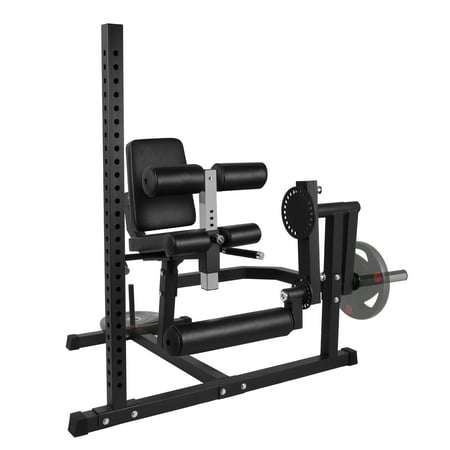 Signature Fitness Seated Leg Extension Machine, Black Iron Construction, Lower Body Strength Training Equipment for Home Gym