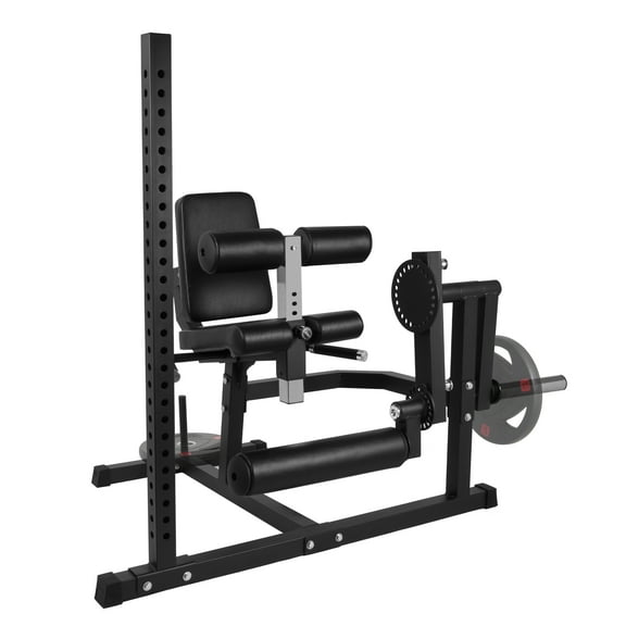 Signature Fitness Seated Leg Extension Machine, Black Iron Construction, Lower Body Strength Training Equipment for Home Gym