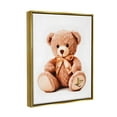 thumbnail image 4 of Stupell Industries Glam Brand Teddy Bear Beauty & Fashion Painting Gold Floater Framed Canvas Art Print Wall Art, 17 x 21, 4 of 10