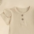 thumbnail image 6 of Baby Girl Easter Outfit My 1st Easter Romper Ruffle Bunny Onesie Flared Pants Headband Easter Clothes 0-18M, 6 of 6
