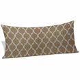 thumbnail image 2 of Brown Moroccan Body Pillow Covers 20"x60", Morocco Retro Abstract Quatrefoil Plaid Soft Brushed Microfiber Breathable Throw Pillow Covers, Pillowcase with Zipper for Couch Sofa Bedroom Living Room, 2 of 9