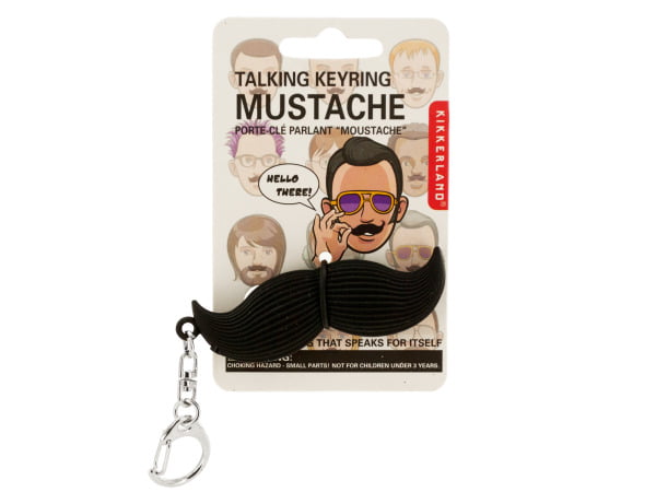 Talking Mustache Keychain - Walmart.com