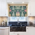 thumbnail image 5 of Yayeee Kitchen Curtains Tier Pair Light Filtering 27"x36" Rod Pocket Short Cafe Window Panel, Red Christmas Gingerbread, 5 of 7