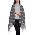 thumbnail image 2 of Yiaed Silver Glitter Hearts Print Warm Long Scarves Winter Scarfs Big Scarf Oversized Scarf Tassel Soft Fall Winter Thick Scarf Warm Shawl, 2 of 8