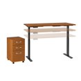 thumbnail image 3 of Move 60 Series 72W x 30D Adjustable Desk Set in Natural Cherry - Engineered Wood, 3 of 8