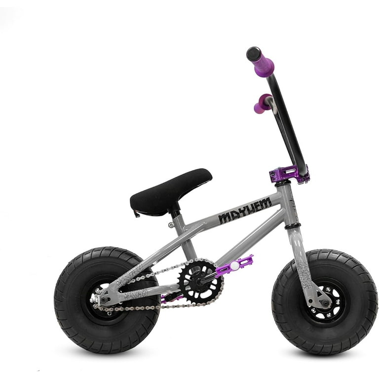 Mayhem Fat Tire Mini BMX RIOT Raw 1 Piece Crank 10 Mini BMX Newest Model Trick Bike