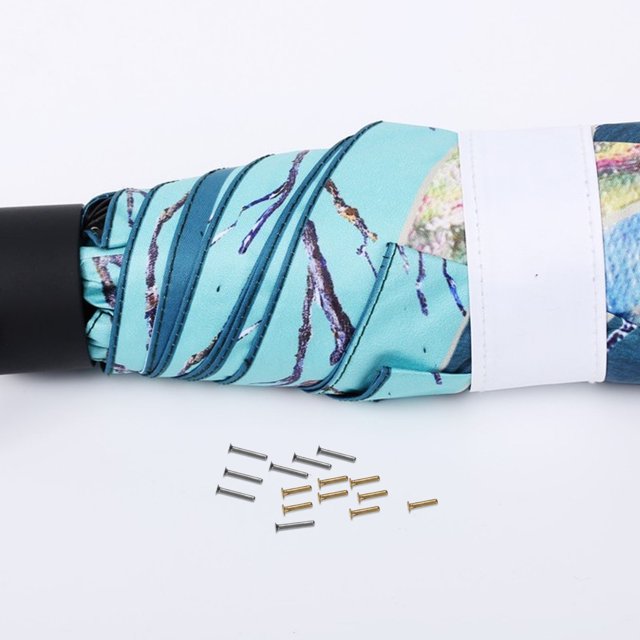 Minkissy 16 Pcs Rivets en Alliage pour Connexion de Nervures de Parapluie 0.35x0.28x0.08 Po