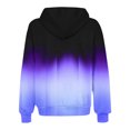 thumbnail image 5 of Womens Zip Up Hoodies, Long Sleeve Pullover for Women Fall Fashion Ombre Tie Dye Drawstring Hooded Sweatshirts with Pockets S-2XL, 5 of 5
