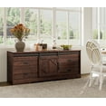 thumbnail image 3 of WAMPAT Modern Farmhouse TV Stand for up to 65" TVs Wood Entertainment Center with Drawers and Adjustable Shelf for Living Room, Brown, 3 of 6