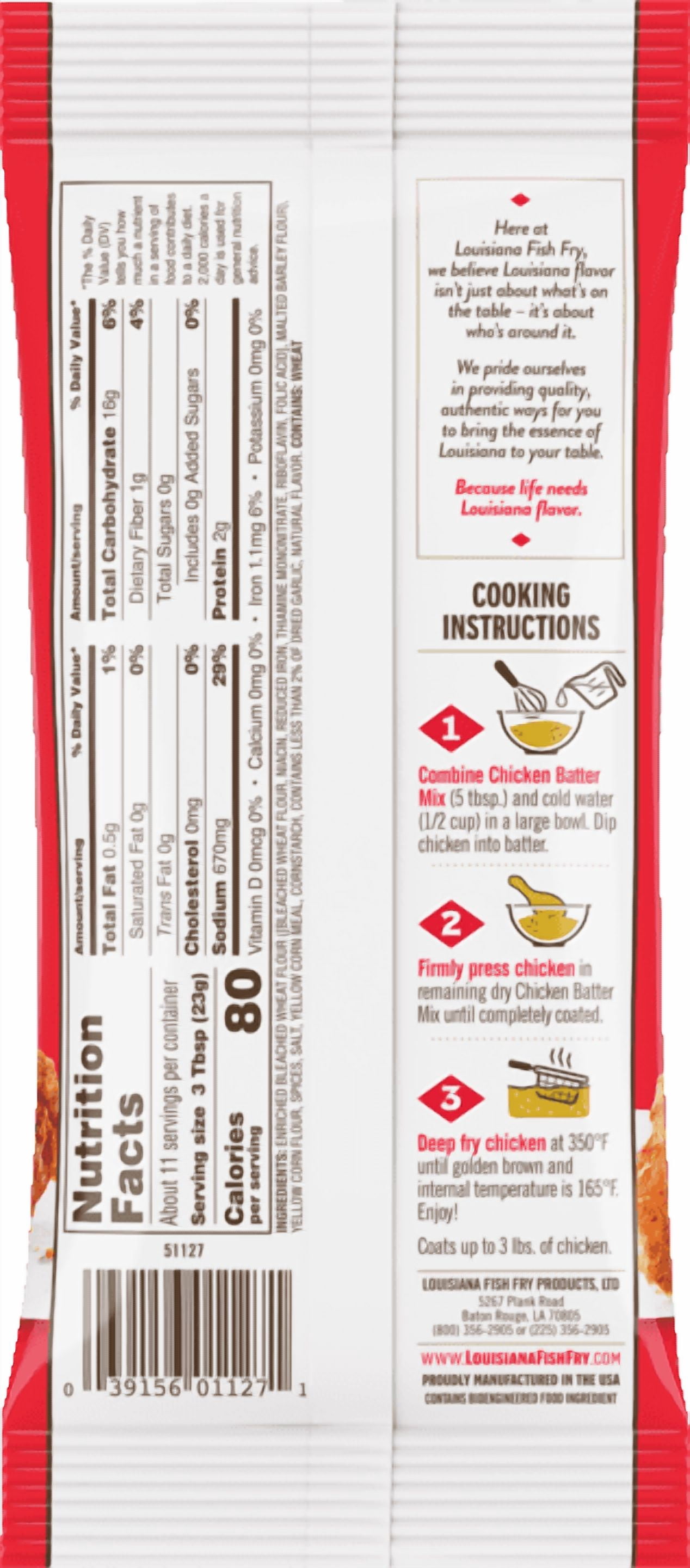 (12 pack) Louisiana Fish Fry Products Crispy Spicy Chicken Fry Coating Powder Mix, 9 oz Bag