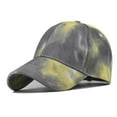 thumbnail image 2 of Clearance! Fdelink Baseball Hat Sun UV Protection Hat Women Casual Tie Dye Printed Colorful Baseball Cap Peaked Cap Visors Grey, 2 of 3