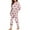 Pink and Brown - Dachshund Paw, variant on DISNIMO Shark Print Women's Pajama Sets 2 Piece Pj Sets Casual Loose Sleepwear Crew Neck Pullover Top with Long Pants Soft Comfy Loungewear Nightwear, S