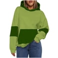 thumbnail image 1 of Timegard Womens Sweatshirts V Neck Long Sleeve Pullover Fall Winter Casual Loose Comfy Tops Solid Color, 1 of 5