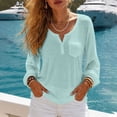 thumbnail image 2 of AloohaidyvioNo Boundaries Women's Long Sleeve Tops Casual Loose Soft Fall V Neck Shirts, 2 of 8