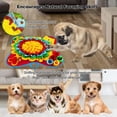 thumbnail image 4 of rygai Pet Sniffing Pad Soft Tear Resistant Dog Snuffle Mat with Sound Pet Foraging Mat Treat Dispenser Pet Supply,Red, 4 of 7