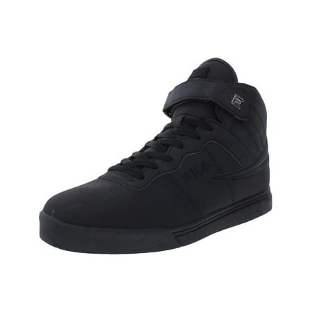 Fila Mens Vulc 13 Matte Faux Leather High-Top Sneakers Black 11 Medium (D)