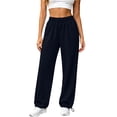 thumbnail image 3 of UKHCCC Women's Sweatpants with Pockets Elastic Waist Casual Drawstring Jogger Pants Cozy Lined Relaxed Fit Lounge Workout Streetwear S-3XL, 3 of 7