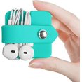 thumbnail image 2 of Clips de Cable de Gel de sílice Real hechos a mano, envoltura de Cable para auriculares, organizador de auriculares, enrollador de almacenamiento de Cable de Gel de sílice a, 2 of 4