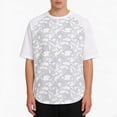 thumbnail image 2 of TEAJOPSUU Men's Casual Print T-Shirt Raglan Style Lightweight & Breathable Quick Dry Short Sleeve For Outdoor Travel & Everyday Casual Wear White, 2 of 5
