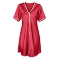 thumbnail image 5 of ZyeKqe Sleep Shirts for Women V Neck Sleeveless Nightgown Casual Lightweight Comfy Loungewear Mini Dress, 5 of 7