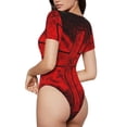 thumbnail image 3 of Lsque The Binding of Isaac Women's Crew Neck Short Sleeve Bodysuit Basic T Shirts Tops Onesie Adult Cute Pajama-Medium, 3 of 8