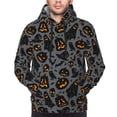 thumbnail image 4 of Hoodies for Men - halloween spooky pumpkins Long Sleeve Comfrt Men'S Fashion Hoodies & Sweatshirts, Sweatshirts for Men Hoodies Pullover Clothing Clothes with Pouch, 4 of 7