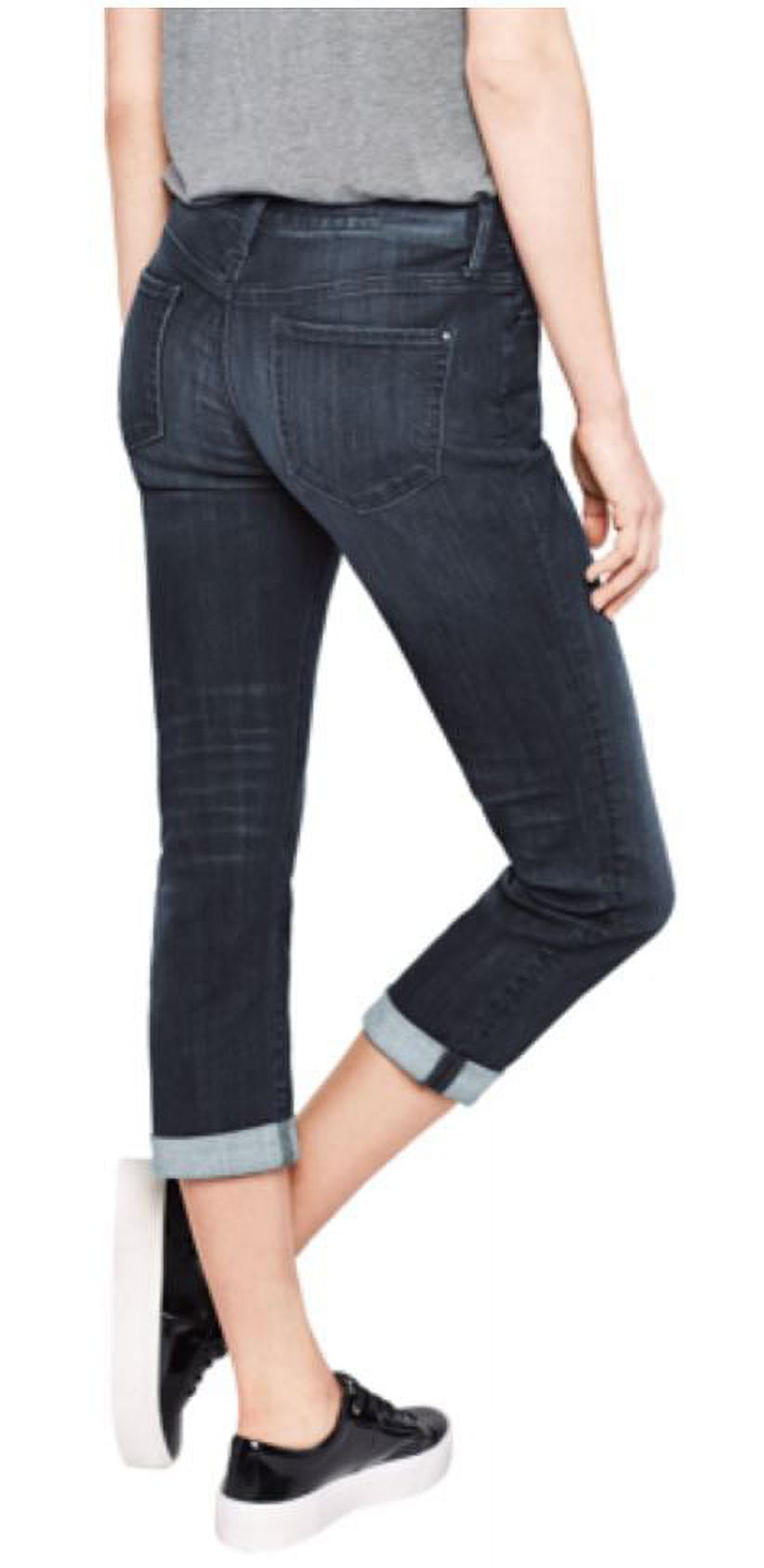 DKNY Womens Mid Rise Soho Skinny Crop Jeans (Dark Wash, 2) - image 2 of 3