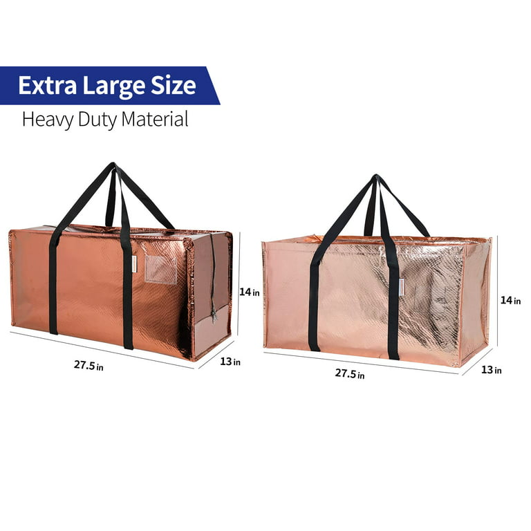 Dropship 4Pcs Moving Bags Heavy Duty Container Reusable Plastic