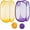 Yellow+Purple, variant on 2Pcs Mesh Popup Laundry Hamper, Foldable Portable Dirty Clothes Basket Collapsible Dirty Clothes Hamper for Bedroom, Kids Room, College Dormitory and Travel
