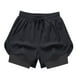 thumbnail image 3 of Pantalones cortos de entrenamiento para hombre, transpirables, para gimnasio, ropa deportiva para culturismo y fútbol. Negro, 3 of 9
