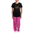 thumbnail image 4 of CafePress - Bunny Cute Pajamas - Women's Short Sleeve Print T-Shirt and Pants Dark Cotton Pajama Set, 4 of 7