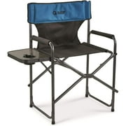 Bilot Oversized Tall Directors Camp Chair, Portable, Folding, 500-lb. Capacity, Blue/Black