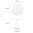 thumbnail image 6 of Pursuit 40" Dining Table in White White, 6 of 7