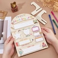 thumbnail image 3 of First Day of School Sign Board 20x27.5cm Back to School Sign Wooden Chalkboard Photo Prop Reusable Preschool Board with 2Pcs Base Support for Kindergarten Preschool Gifts Photography diy, 3 of 6