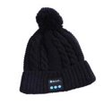thumbnail image 2 of Gorra de deportes al aire libre Gorro de punto con bola V5.0 compatible con Bluetooth Auricular inalámbrico Llamada Música Gorro cálido de invierno, Negro Monstrate EL001032-01, 2 of 2