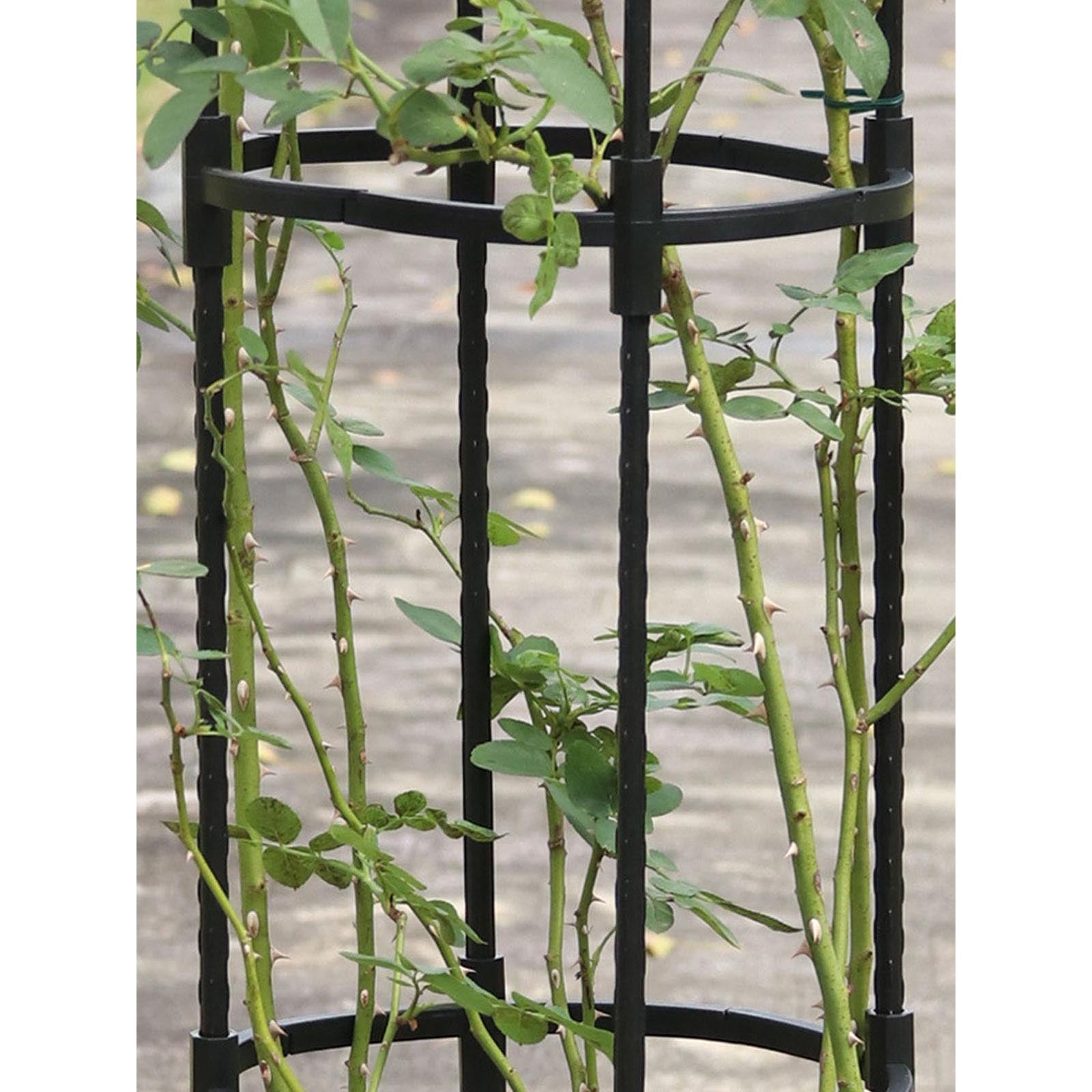 Garden Trellis Plant Support Cages Plant Cages & Supports for Vine Crop Green Plant Support Rings Bracket Plant Trellie