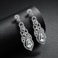 thumbnail image 3 of Minnieouse Pendientes de cristal brillante para novia, colgante de gota de diamantes de imitación para boda, pendiente para concurso de graduación, Ropa, zapatos y accesorios Miscelánea Minnieouse PS12477-00, 3 of 6