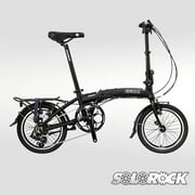 Dash - SOLOROCK 16" 8 Speed Aluminum Folding Bike, Disc Brake - Black