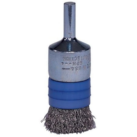Steel Wheels Band - Banded Crimped Wire End Brushes, Stainless Steel, 25,000 rpm, 1/2